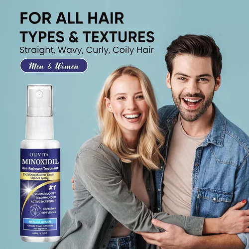 Vista 2 de 5% Minoxidil para hombres y mujeres Kit de spray para el crecimiento