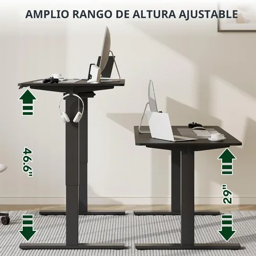 Vista 6 de FLEXISPOT Escritorio eléctrico de pie, escritorio de una pieza de 40 x 24