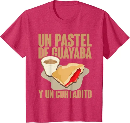 Vista 29 de Funny Cuban Coffee Guayaba Guava Breakfast T Shirt T-Shirt Asphalt Grey