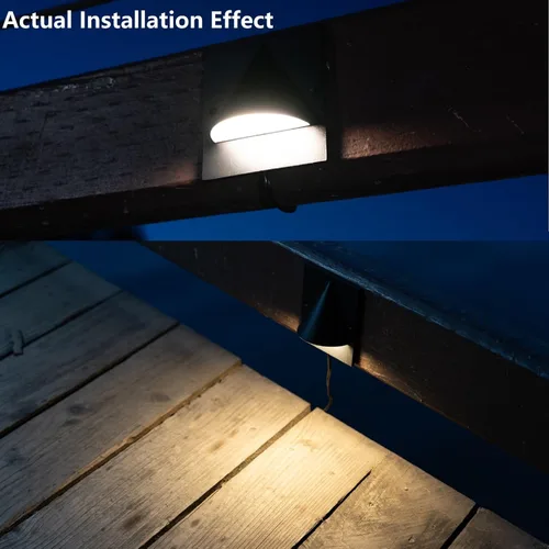 Vista 4 de LEONLITE 3CCT - Luz LED de bajo voltaje para terraza, 12-24V AC/DC, luz de valla de barandilla de paisaje, IP65 impermeable, certificación ETL, IP65