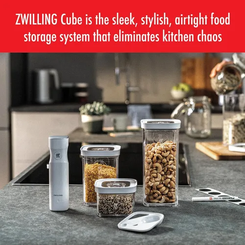 Vista 5 de ZWILLING - Organizador de almacenamiento Fresh & Save Cube, S, 0.35 cuartos de galón, organizadores y almacenamiento de despensa, plástico
