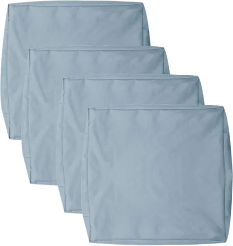 Vista 17 de Fundas de Cojines para Asientos de Patio, Fundas Deslizantes Lavables de Repuesto, Funda Impermeable para Cojín de Almohada de Silla de Muebles