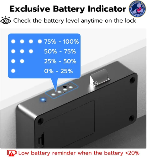 Vista 7 de eLinkSmart Cerradura inteligente para gabinete, cerraduras de cajón a prueba de bebés y niños, ocultas, sin perforación, adhesivas, magnéticas