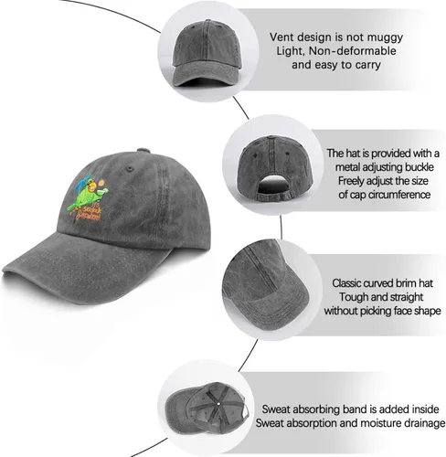 Vista 6 de It's 5 o'clock Somewhere - Gorras de béisbol para mujer, gorra de béisbol suave y lavada, peso ligero
