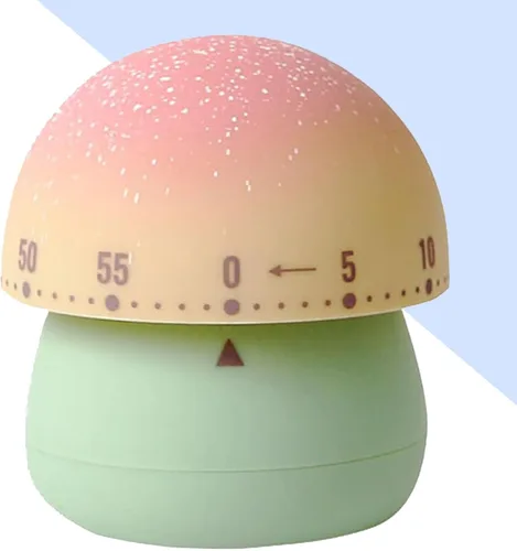 Vista 18 de Temporizador de cocina mecánico, lindo de cuerda de 60 minutos, temporizador manual de cuenta regresiva para niños, aula, hogar, estudio y cocina
