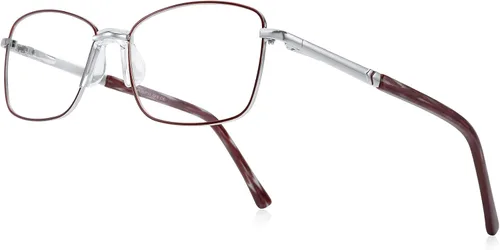 Vista 9 de RB. Pilot - Lentes de lectura para mujer, bloqueo de luz azul, lentes de computadora con bisagra de resorte, marco de metal, patas de acetato Puente
