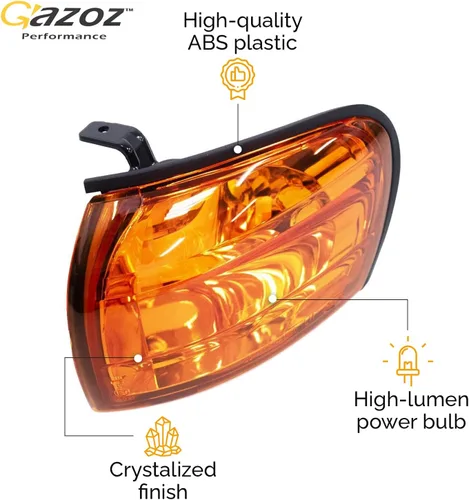 Vista 2 de Luces de esquina ámbar de cristal Lámparas W/E-Mark para 1992-2000 Subaru impreza Outback GC8 CC8A