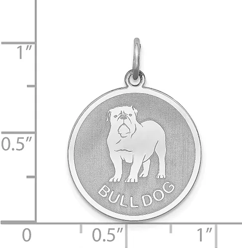 Vista 3 de Collar de plata de ley 925 con dije de disco de perro toro, joyería fina para mujer, regalos para ella, Plata esterlina