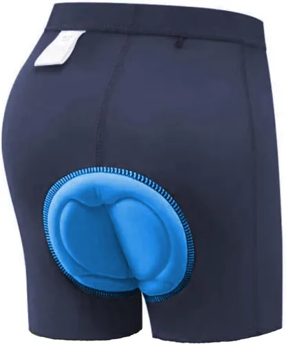 Vista 3 de KID1234 Pantalones de ciclismo para niños, pantalones cortos acolchados 3D, pantalones cortos de ciclismo para niñas, pantalones cortos negros
