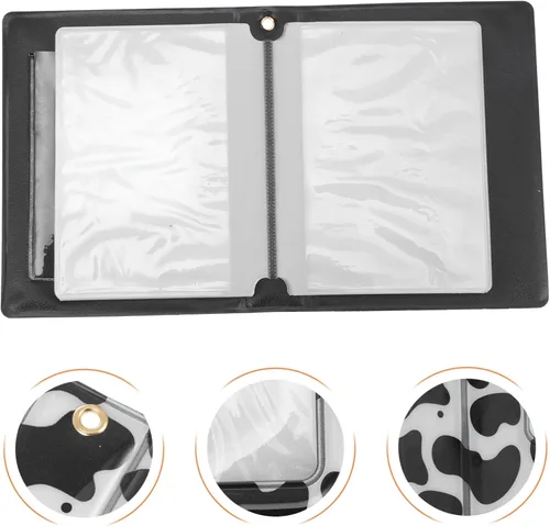 Vista 3 de STOBOK 2pcs Cute Cow Pattern Photo Album Practical Storage Book for Cards Photos Smooth Material for Students Memory Keeping Lightweight Chic Design