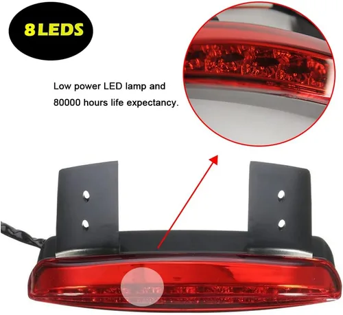 Vista 6 de DREAMIZER Luz Trasera LED para Motocicleta, Borde del Guardabarros, Luz de Freno con Señales de Giro para Sportster XL883N XL1200N XL1200V XL1200X