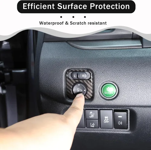 Vista 3 de Interruptor de ajuste de espejo retrovisor para Honda Pilot 2016-2022/Ridgeline 2017-2023/Passport 2019-2023, accesorios de protector decorativo