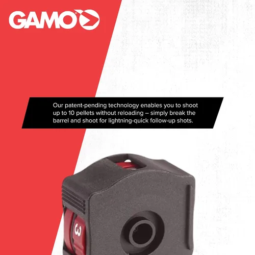 Vista 2 de Gamo Swarm Quick-Shot Magazine, Multi-Caliber 10-Round Auto-Loading Replacement Magazine