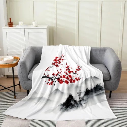 Vista 21 de Erosebridal Manta de hojas para niños, niñas y hombres, manta de forro polar colorida, manta de cama de hojas de mandala bohemio, 30 x 40 pulgadas