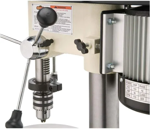 Vista 4 de Shop Fox W1668 - 34 HP Taladradora de bancolijadora de husillo de 13 pulgadas