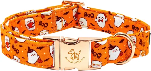 Vista 22 de Elegant little tail Collar para perro de Pascua, collar de perro con estampado de huevos de conejo, collar para mascotas, collar rosa para perros