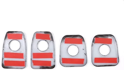 Vista 7 de YIWANG Adhesivo de fibra de carbono para puerta de coche, 4 unidades, para BMW X5 F15 2014 2015 2016 2017 2018, para BMW X6 F16 2015 2016 2017 2018