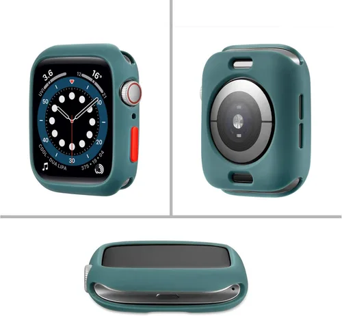 Vista 5 de Funda de poliuretano termoplástico mate con botón lateral flexible a prueba de golpes, protector de silicona antiarañazos, compatible con Apple