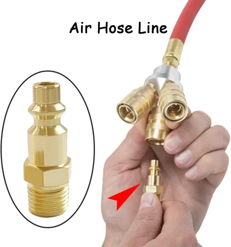 Vista 5 de Uenede - Kit de enchufe de conexión rápida de manguera de aire industrial NPT de 1/4 de pulgada, 10