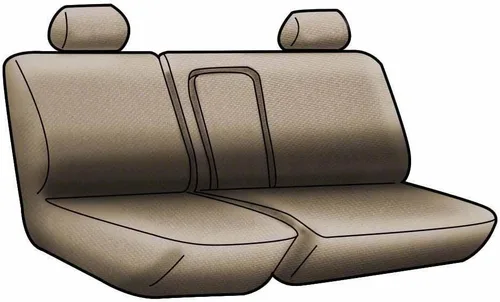 Vista 2 de Coverking Funda de asiento trasero 60/40 de ajuste personalizado para modelos seleccionados Chevrolet Silverado 1500 - Neopreno (negro)