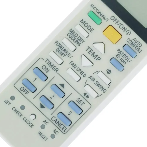 Vista 5 de Repuesto para control remoto de aire acondicionado Panasonic A75C2913 CWA75C2913 (pantalla tanto en Fahrenheit como Celsius)