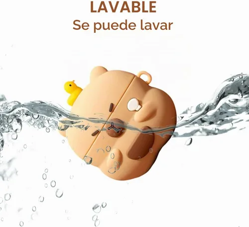 Vista 4 de Compatible with AirPods Pro Case (2019) / AirPods Pro 2 Case (2022), Cute Kawaii Cartoon Design Shock-Absorbing Protective Silicone Case Cover with