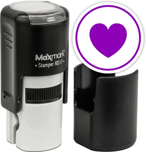 Vista 112 de MaxMark Sello de Emoji Autoentintado Redondo - Enojada - Tinta Negra