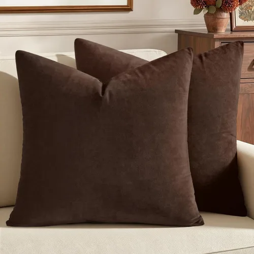 Vista 10 de MIULEE Paquete de 2 fundas de almohada de terciopelo decorativas rectangulares lumbares, fundas de cojín suaves sólidas para sofá, sofá, dormitorio