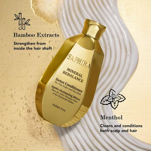 Vista 4 de Saphira Mineral Rebalance Detox Acondicionador 8.5z