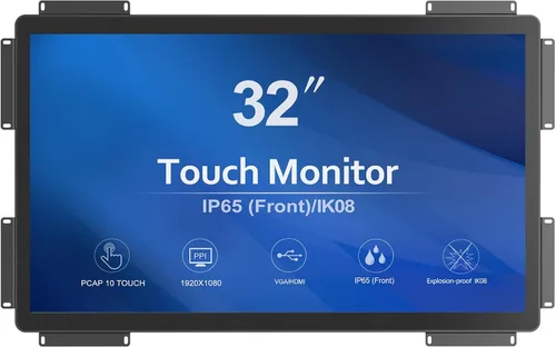Vista 20 de GreenTouch Monitor táctil PCAP HDMI de 17,8 cm (7 pulgadas) con marco abierto de 1024x600 para mercados de consumo, venta minorista y hostelería