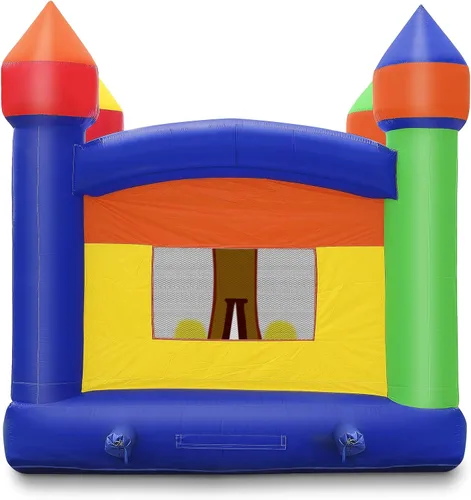Vista 5 de Cloud 9 Castillo de rebote de grado comercial de 13 x 13 pies, gorila 100% de PVC, solo inflable