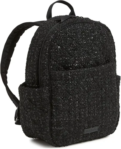 Vista 2 de Vera Bradley - Mochila pequeña de algodón para mujer Negro
