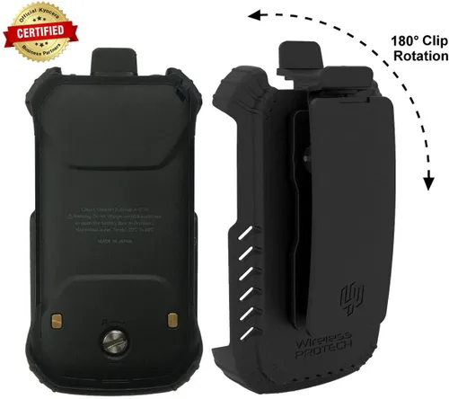 Vista 7 de Funda con clip compatible con Kyocera DuraXV Extreme E4810 Verizon, DuraXE Epic para AT&T E4830 y E4830NC, ajuste seguro, cierre de liberación