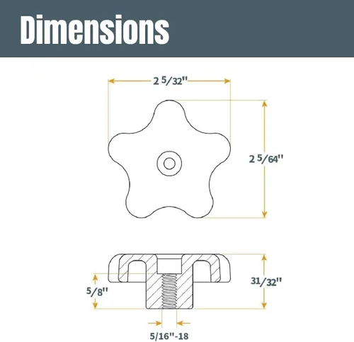 Vista 12 de POWERTEC 72080 Kit de intersección de pista en T de 3 pulgadas, 2 juegos con tornillos para madera y kit de 16 piezas de perilla de pista en T que