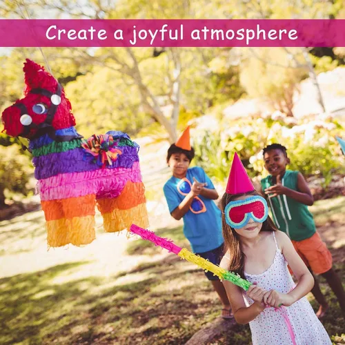 Vista 7 de Palitos de piñata de 32 pulgadas, que no se rompen, la calidad es muy difícil. Los niños pueden disfrutar jugando en la fiesta de piñata sin