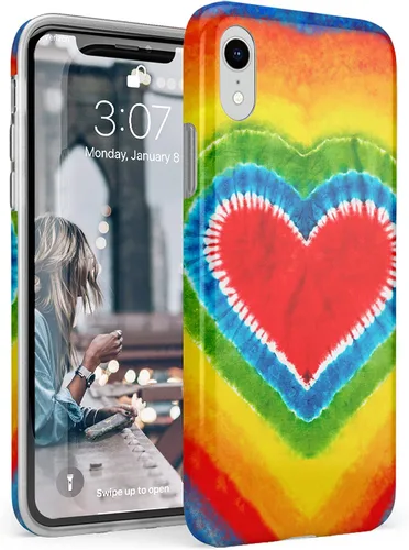 Vista 38 de Carcasa Casely para iPhone XR *Solo Buenas Vibraciones* Impresión de Festival Diseño Clásico Ultradelgado