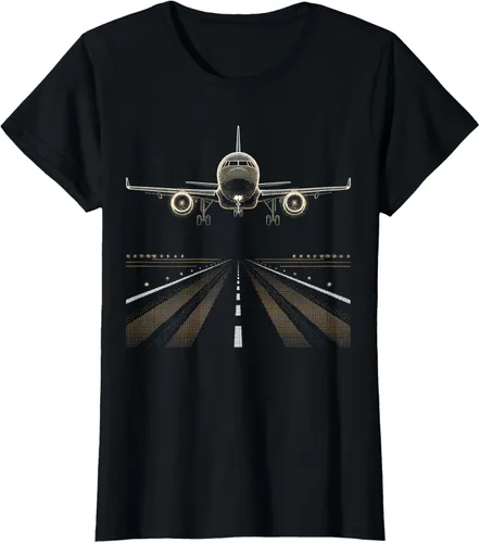 Vista 10 de Airport Runway Aviation Pilot Travel T-Shirt