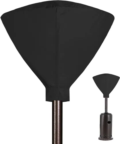 Vista 8 de Easy-Going - Funda piramidal para calentador de patio, 90 pulgadas de alto x 23 pulgadas de largo x 23 pulgadas de ancho, color negro