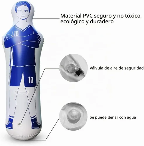Vista 6 de sailupxinyuan Inflatable Soccer Dummy Goalkeepr Air Mannequin Free Kick Wall Goalkeeper Defender Training