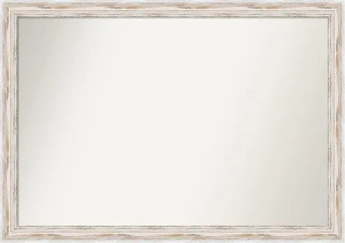 Vista 12 de Amanti Art Espejo personalizado, espejo de baño estrecho Alexandria White Wash, espejo de pared o espejo de tocador de baño sobre el fregadero