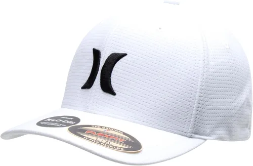 Vista 12 de Hurley Gorra de béisbol para hombre – Gorra ligera de visera curvada H2O Dri ajustada para hombre gris (Dark Smoke Grey)