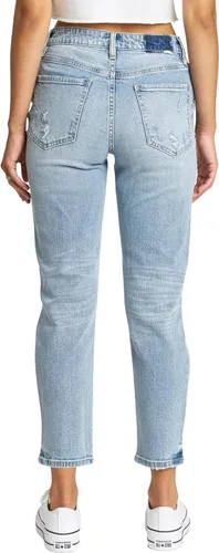 Vista 3 de DAZE Jeans de mezclilla originales de talle alto para mujer