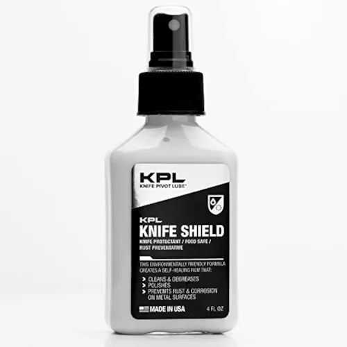 Vista 7 de Knife Pivot Lube Aceite de cuchillo de camelia para cuchillas - Tsubaki, aceite de afilado para limpieza y cuidado de cuchillas - Botella de spray