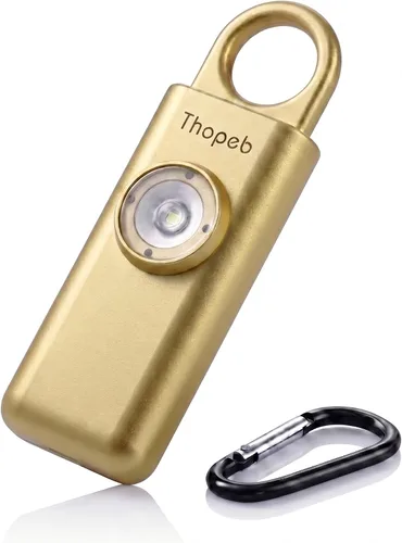 Vista 9 de La alarma de seguridad personal original para mujeres por mujeres, sonido de sirena fuerte, luz LED estroboscópica SOS, ten seguridad con la alarma