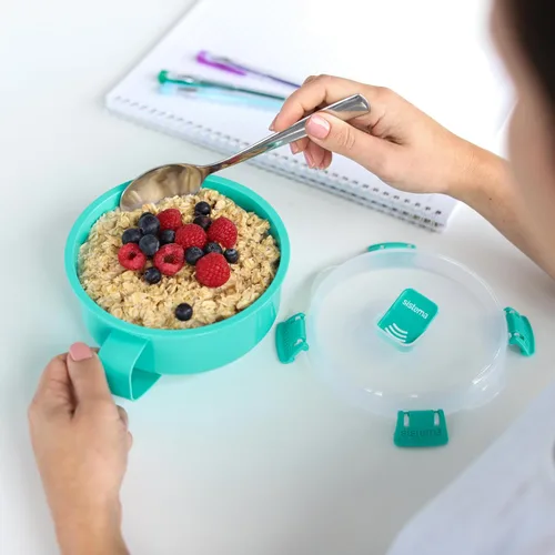 Vista 4 de Sistema Tazón de desayuno para microondas, 850 ml, los colores pueden variar