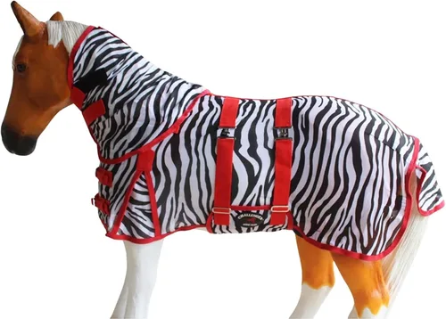 Vista 7 de CHALLENGER 36" Miniatura Destete Burro Pony Caballo Potro Verano Flysheet Marrón Floral 51831