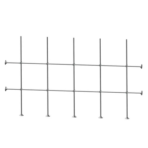 Vista 4 de Side and Bottom Lab Frame Monkey Bars Stand Kit (Aluminum, 4 Foot)