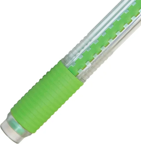 Vista 3 de Pentel Clic Colors - Borrador retráctil con agarre, barril verde lima, caja de 12 unidades (ZE23K)