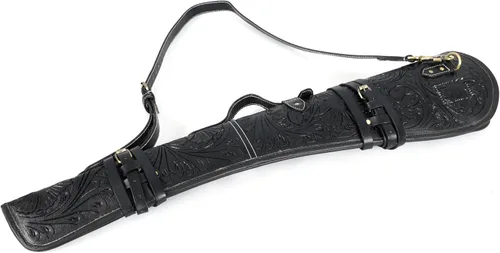 Vista 4 de Funda para rifle de 33 pulgadas, fundas suaves para escopeta - Fundas de cuero genuino para rifle y escopeta, accesorios de caza, funda de pistola