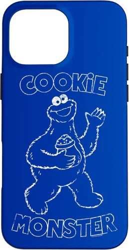Vista 19 de Funda simple para iPhone 16 Sesame Street Cookie Monster